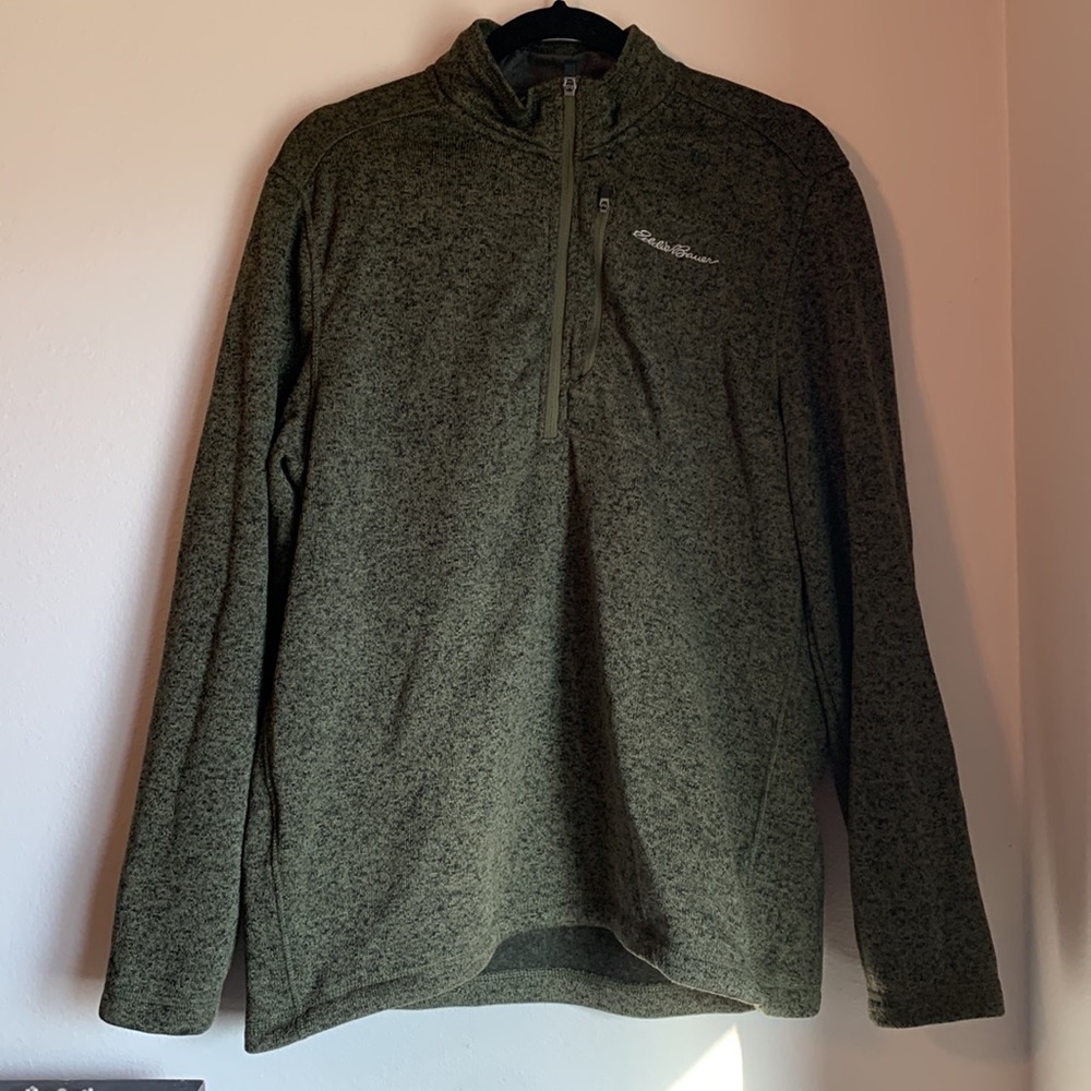 Eddie Bauer Size Large Men's ½ Zip Convector Sweater